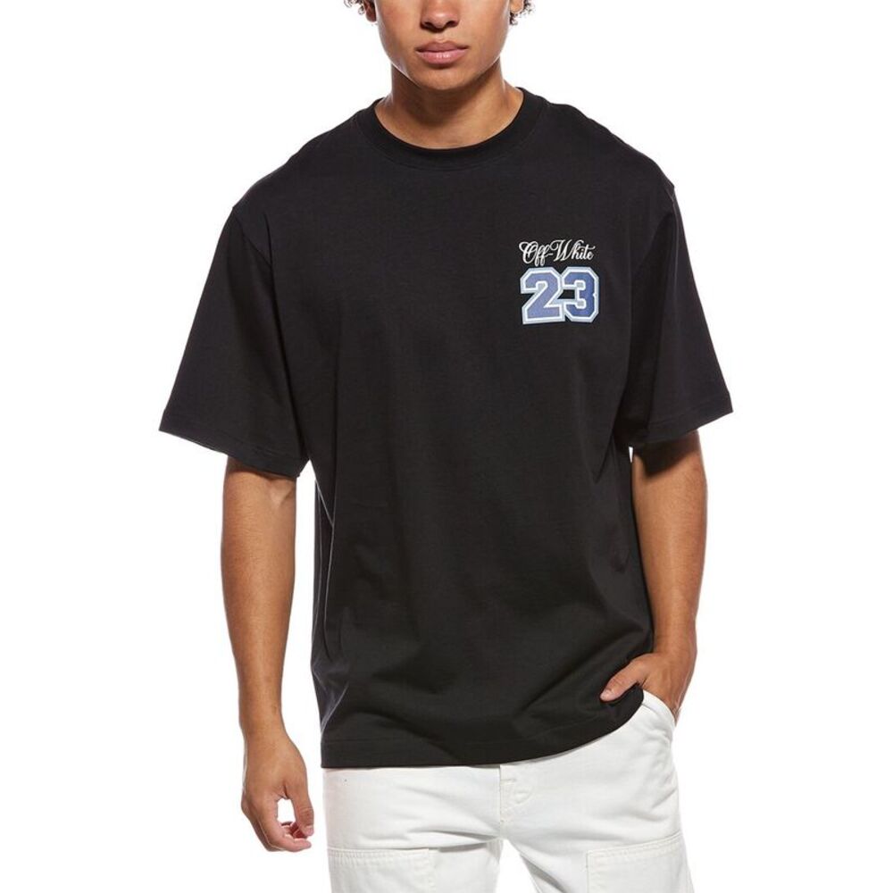 Off-White™ Mens  Skate Fit Varsity T-Shirt, Black